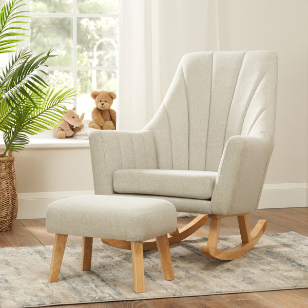 Glider rocker best sale with footstool